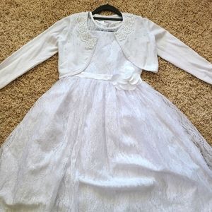 Girls sleeves dress and sweater-M/L